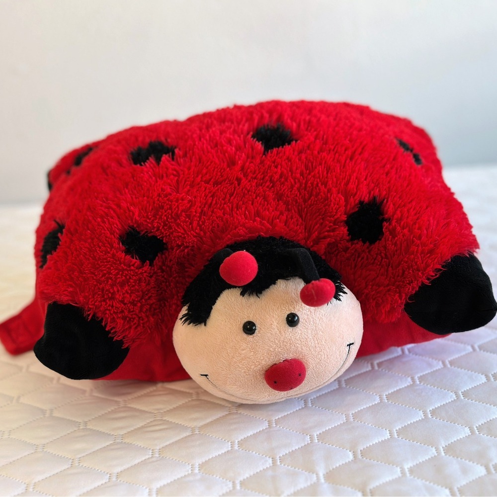Pillow Pets Ladybug Plush Women Large Red Excellent